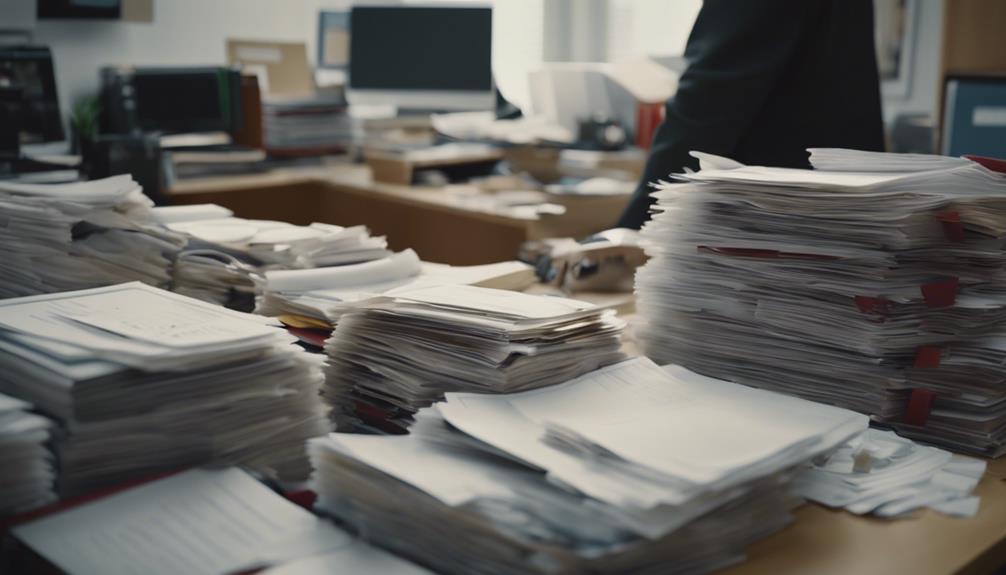 duplicate files and paperwork