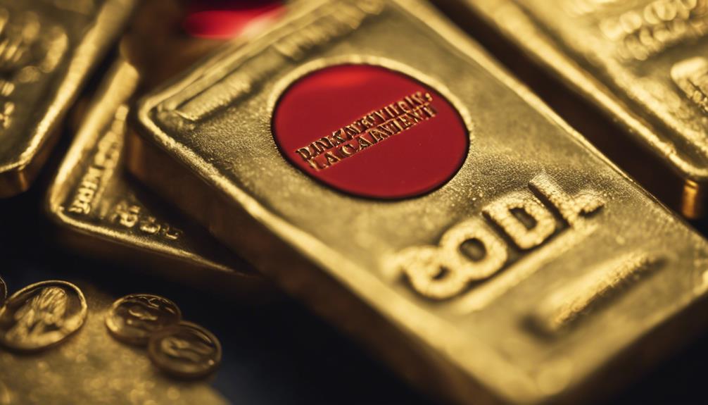 illegal gold transactions risk