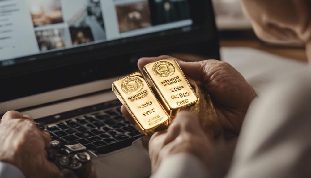 secure gold investments online