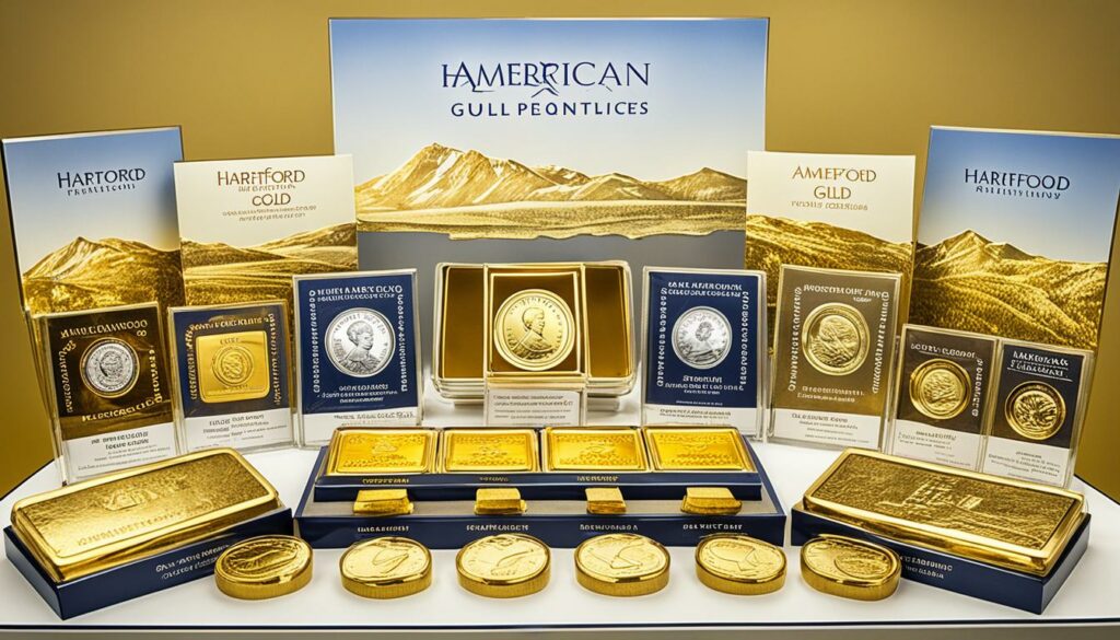 American Hartford Gold product offerings