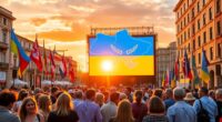 euro strengthens from peace initiatives
