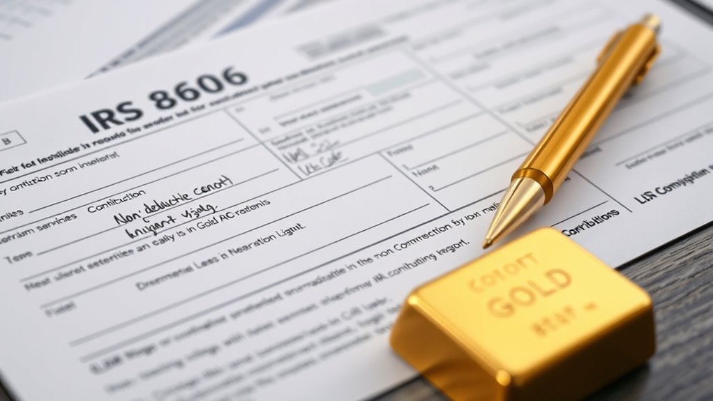 gold ira non deductible reporting