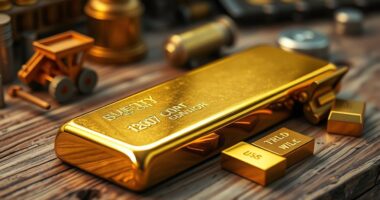 safe gold plus risky miners