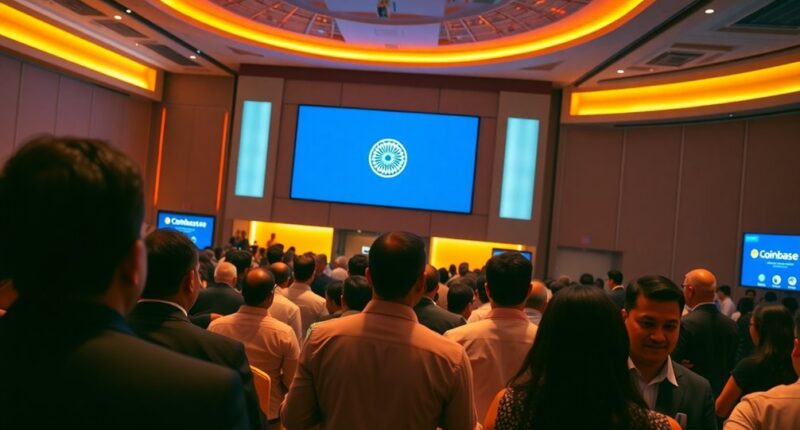india invites coinbase collaboration