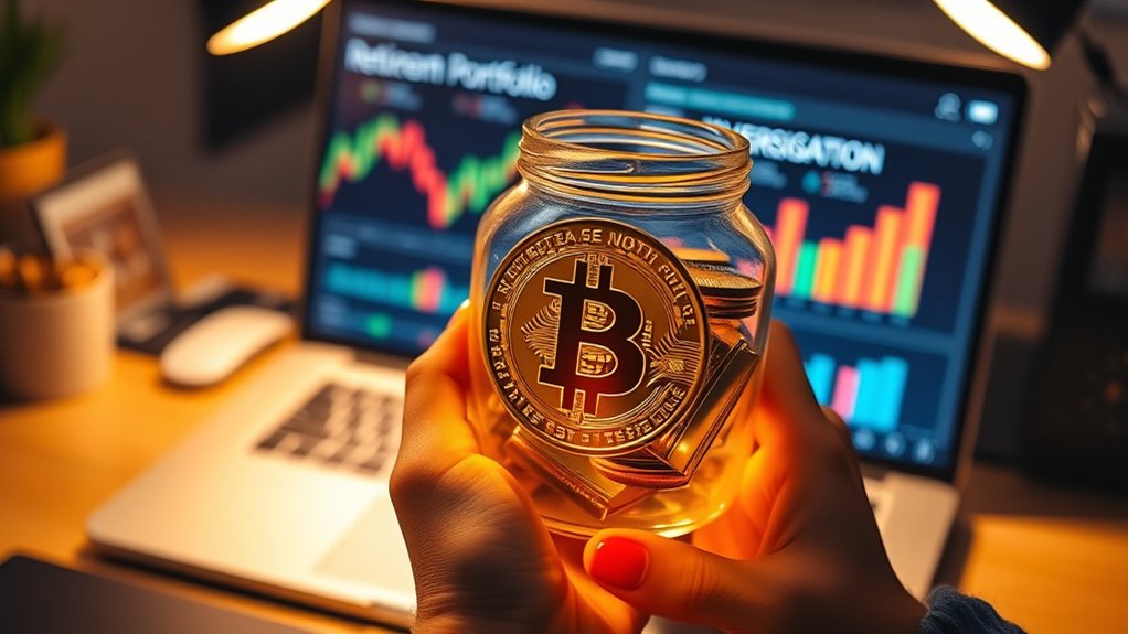 crypto reduces retirement risk