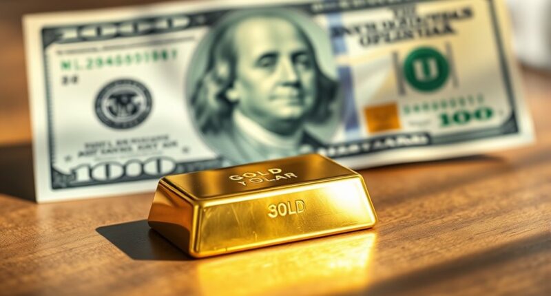 dollar strength affects gold