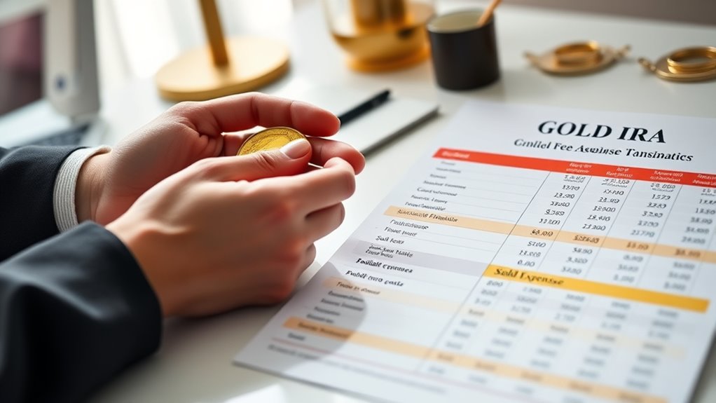 gold ira maintenance costs