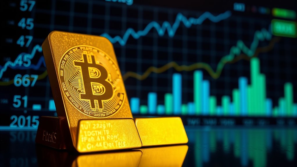 gold steady bitcoin volatile