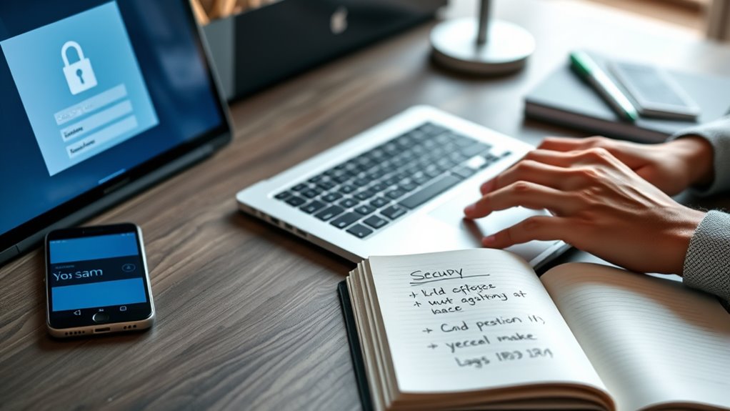 secure accounts and information