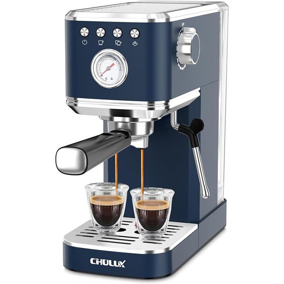 CHULUX 20-Bar Espresso Machine with Milk Frother