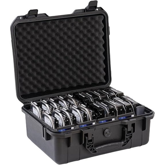 20-Bay External Hard Drive Storage Case