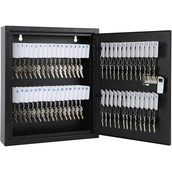 KYODOLED 60-Key Locking Wall Mount Lock Box