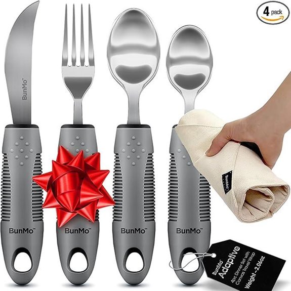 BUNMO Adaptive Utensils Set for Elderly and Disabled