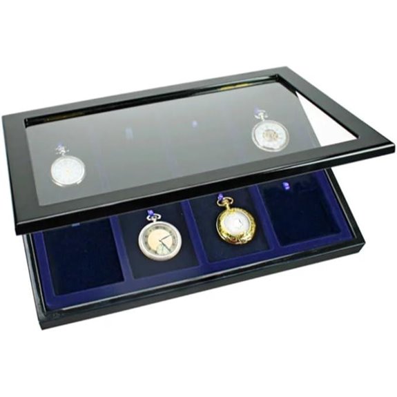 SAFE Antique Pocket Watch Display Case