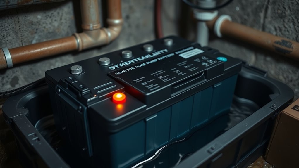 backup pump battery considerations