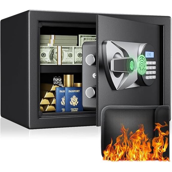 BlackSmith Biometric Safe with Fingerprint & Key Lock