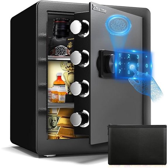 Fingerprint Safe with Digital Biometric Lock