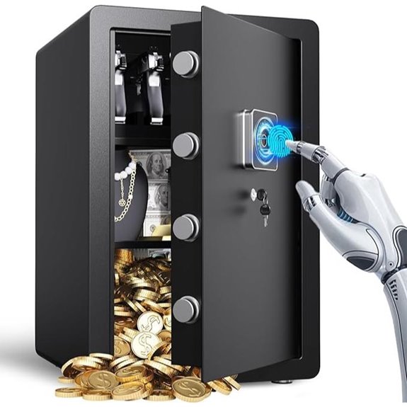 Fireproof Waterproof Safe with Biometric Lock