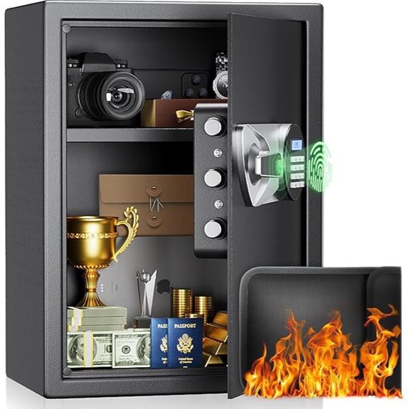 BlackSmith Biometric Home Safe with LED Light