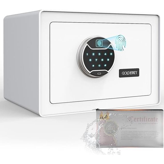 GoldenKey Biometric Safe with Touchscreen and Fireproof