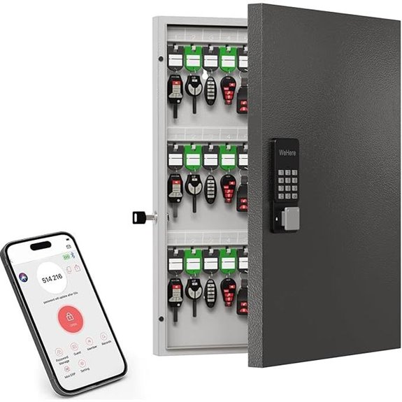 72-Key Lock Box with OTP & Bluetooth Security
