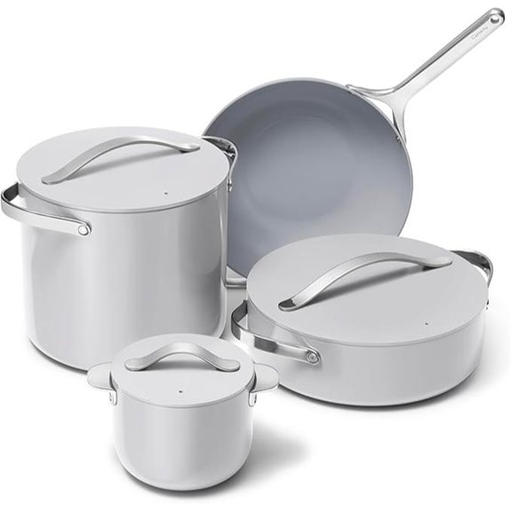 Caraway Cookware+ Set with Lids and Organizer