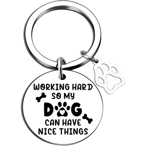 Christmas Dog Mom Keychain Gift for Women