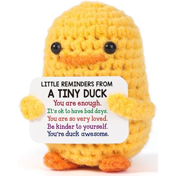 MBL Inspirational Crochet Duck - Cheer Support Gift