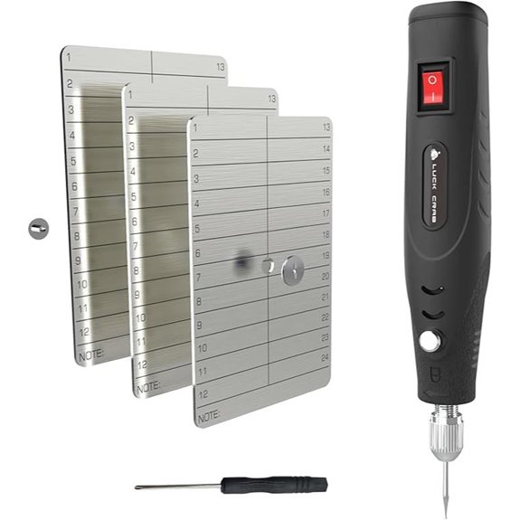 Crypto Seed Phrase Backup Steel Wallet Kit