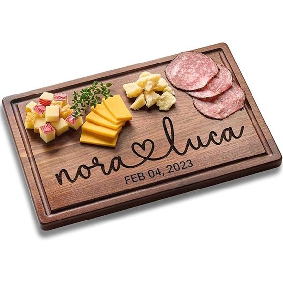 Personalized Wedding Gift Cutting Board for Couples