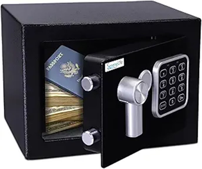SereneLife Digital Safe Box for Cash and Jewelry