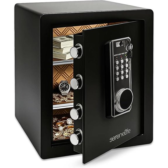 SereneLife Digital Safe Box with Alarm and Keypad