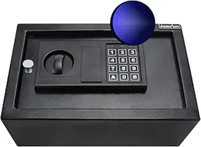 JUGREAT Electronic Digital Safe with Induction Light