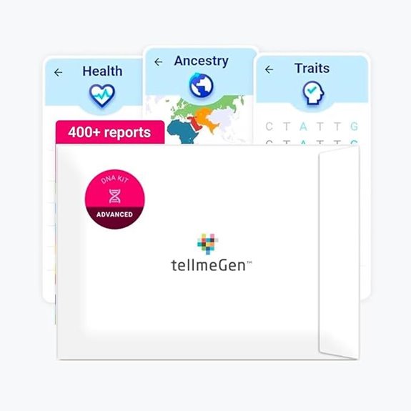 tellmeGen DNA Test Kit with Health and Ancestry Reports