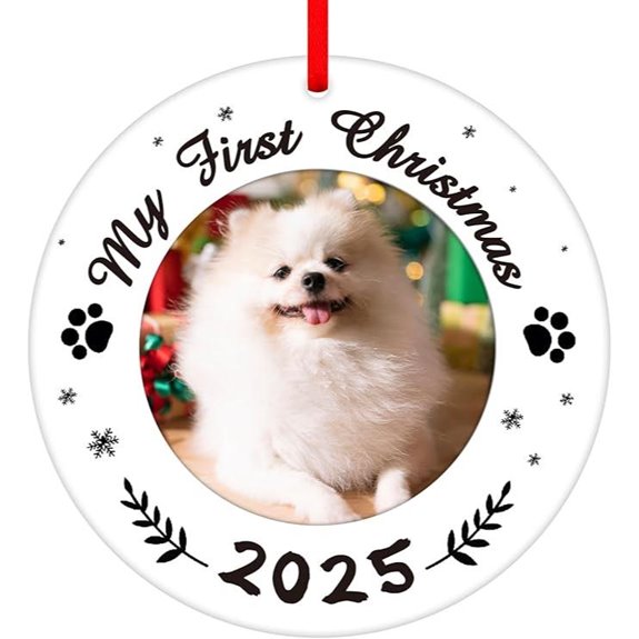 WaaHome Dog First Christmas Ornament Gift for Pet Lovers
