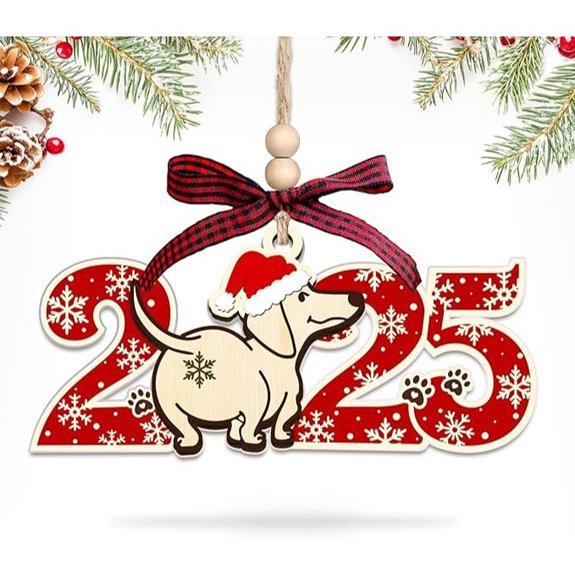 HEXMOZ Dog Christmas Ornament for Pet Lovers