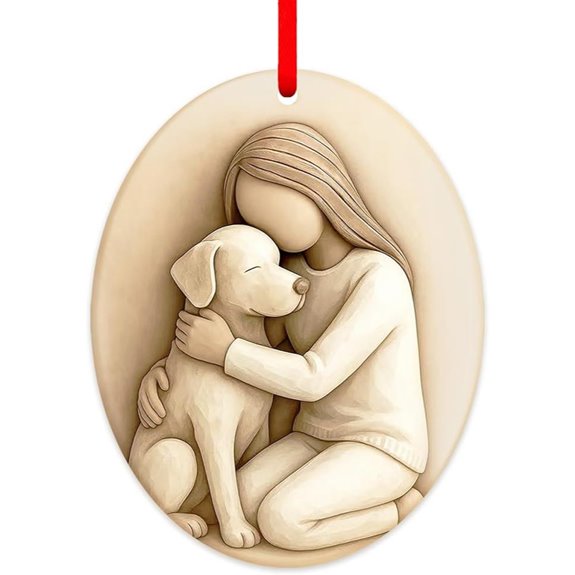 Dog Christmas Ornament for Pet Lovers and Memorials