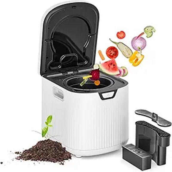 Electric Kitchen Compost Bin with Auto-Clean 3L