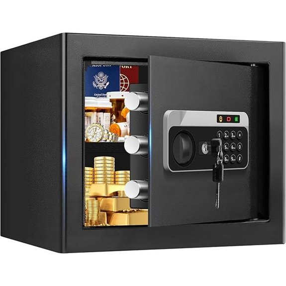 Fireproof Safe with Electronic Lock and Alarm