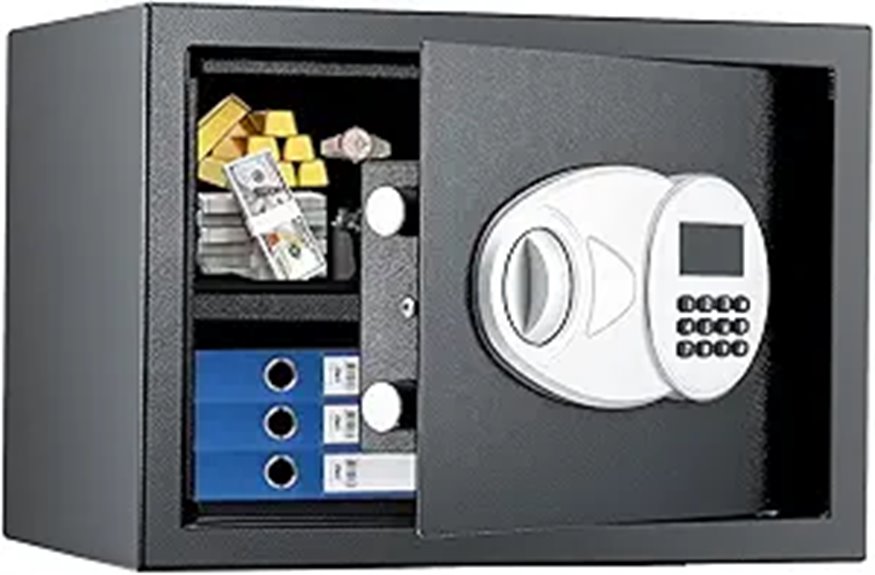 Steel Security Safe with Electronic Lock and Keys