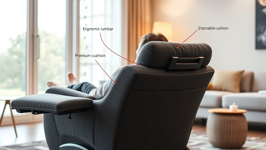 ergonomic adjustable comfort features