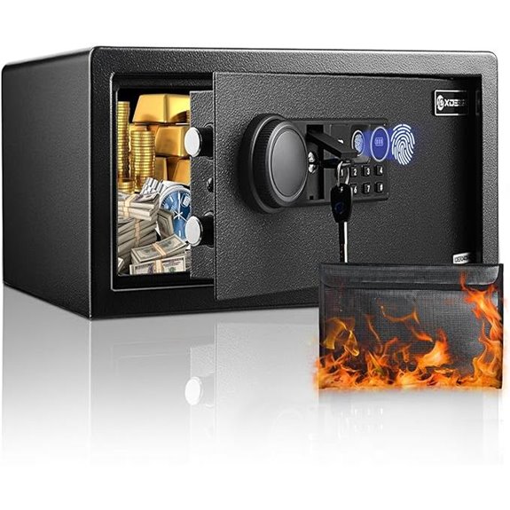 Biometric Home Safe Box with Fingerprint and Keypad