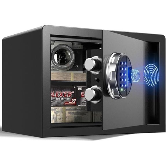 Grimtron Biometric Safe with Fingerprint & LED Light
