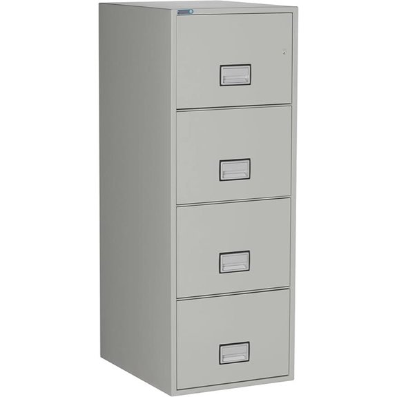 25-Inch Fireproof Lockable File Cabinet