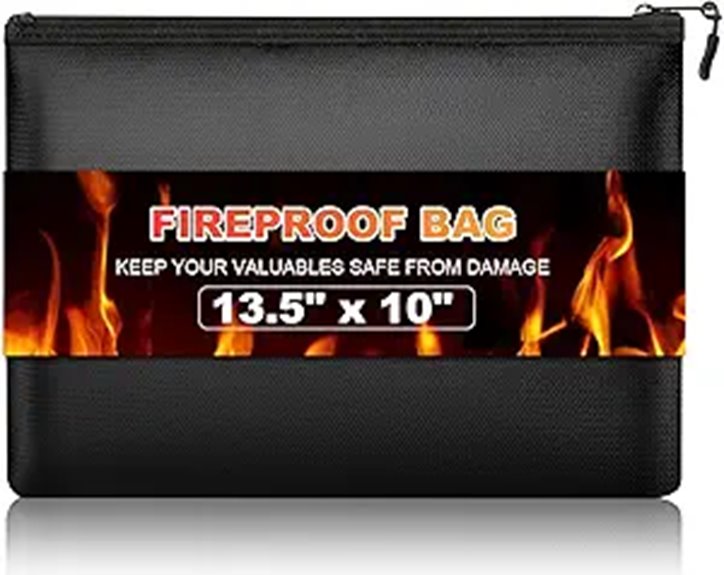 Fireproof Money Bag for Documents and Cash