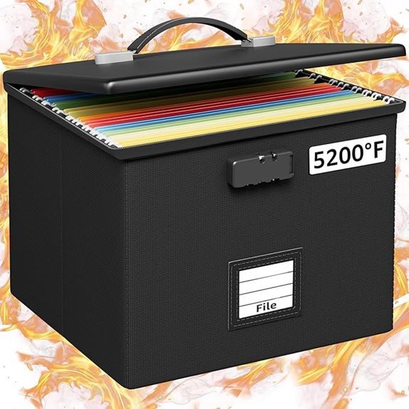 fireproof document storage box