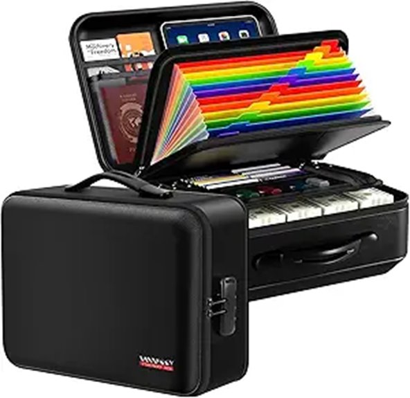 Fireproof Locking Document Box Safe for Important Files