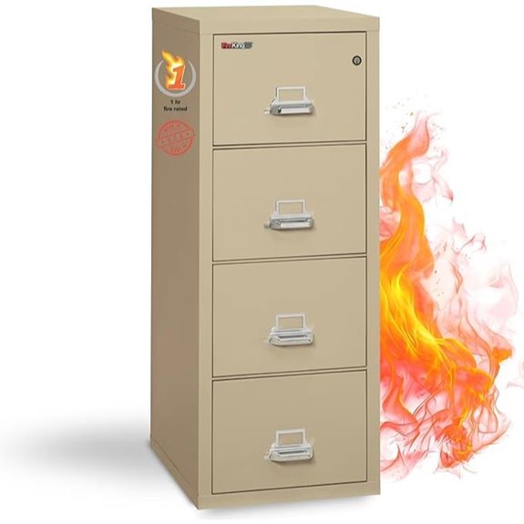 Fireproof Vertical File Cabinet with 4 Drawers