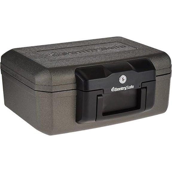 SentrySafe Fireproof Lock Box for Home or Travel