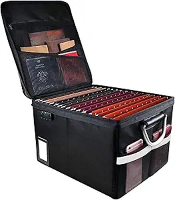 Fireproof Document Organizer Box with Lock